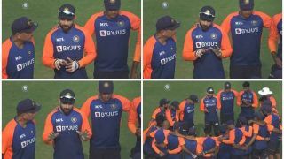 Ind vs Eng, 1st Test: Virat Kohli Gives Pep Talk to Indian Team Ahead of Day 2 in Chennai | WATCH VIDEO